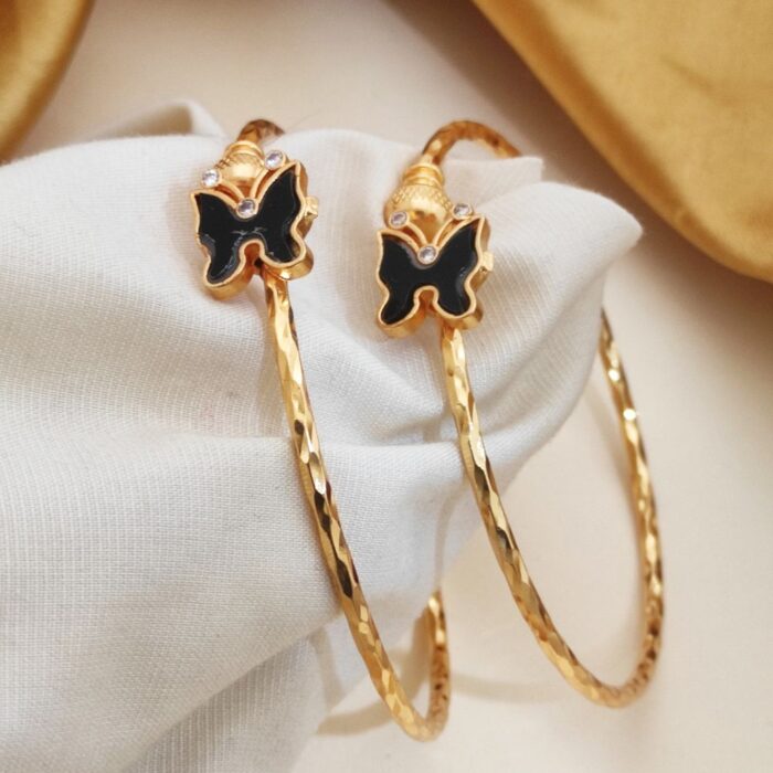 Free Size Kadli Adjustable Bracelet – gold look openable kada for women