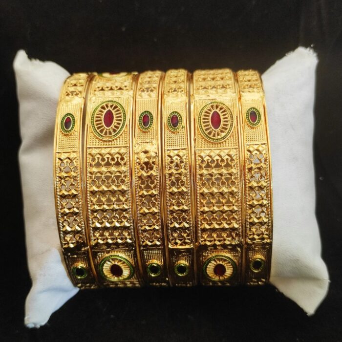 Royal Rajwadi Bangles set - 6 Pcs (2)