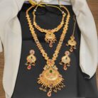 Stone Studded Double Layer Antique Set (1)