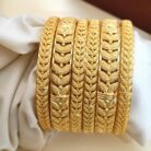 Traditional Brass Gold-Plated Ethnic Bangles Kada Sets For women (1)