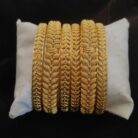 Traditional Brass Gold-Plated Ethnic Bangles Kada Sets For women (2)